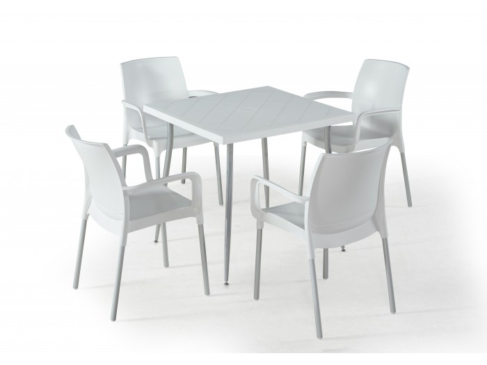 Градински комплект CASTELLO set 4 (бял)